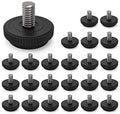 8 Pack 5/16-18 Stainless Steel Adjustable Threaded Furniture Leg Leveling Feet H6374