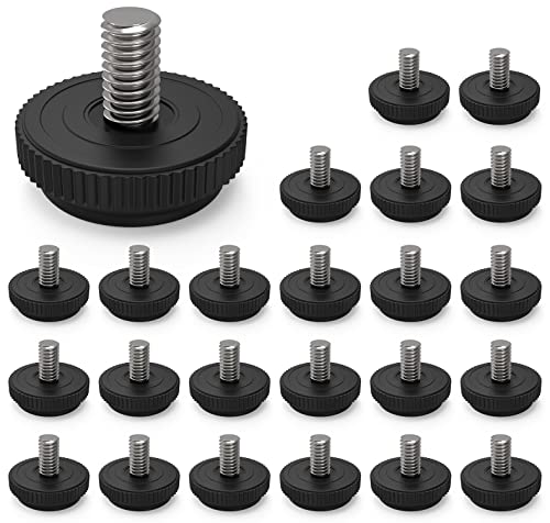 8 Pack 5/16-18 Stainless Steel Adjustable Threaded Furniture Leg Leveling Feet H6374