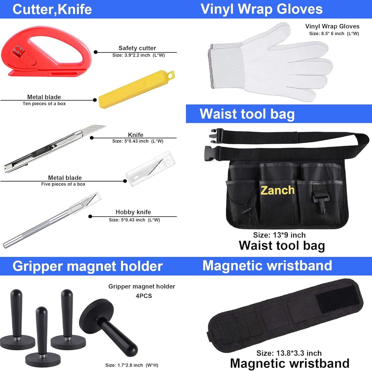 Tool Waist Bag Kit Window Tint Vinyl Wrap Tools C21240