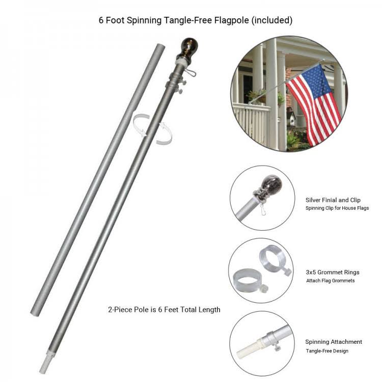 Flag Bracket and Pole Set A4099