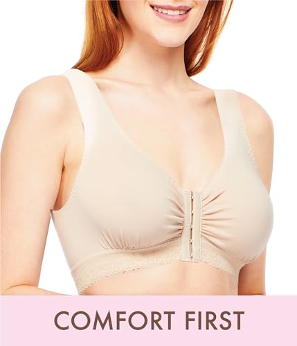 Front Closure Wireless Cotton Bra Q305093