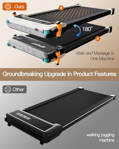 Walking Pad Treadmill with Incline, 2 in 1 Walking Machine Q711013
