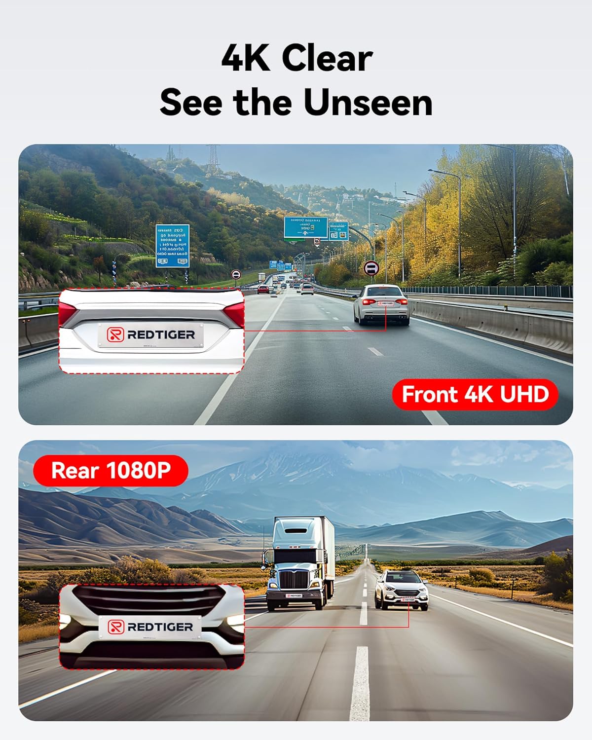 4K/2.5K Full HD Dash Cam with 32GB Card F325511