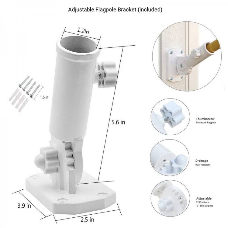 Flag Bracket and Pole Set A4099