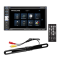 Restored 6.5 Inch Double Din Touchscreen Car Audio Stereo System with Bluetooth Q5459