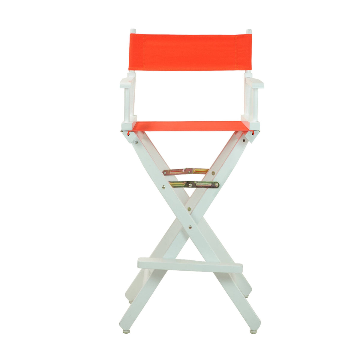 Director's Chair White Frame Tangerine Canvas Z4536