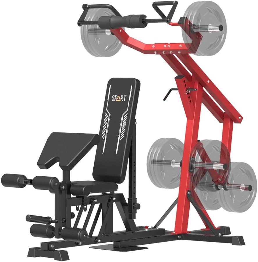 Red Multifunctional Strength Training Station with Multi Bench Press Z728
