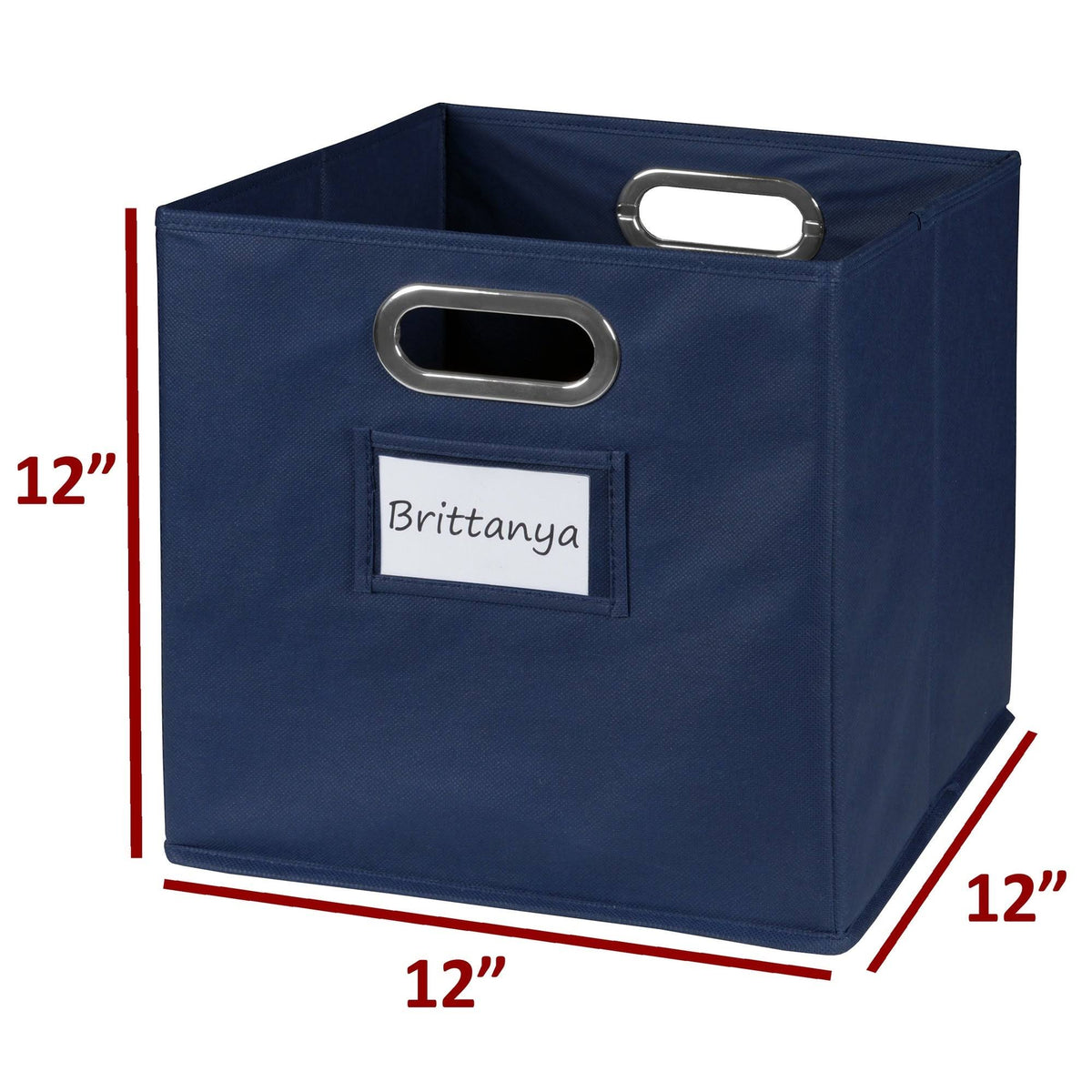 12 Cube Storage Set with 6 Canvas Bins L718