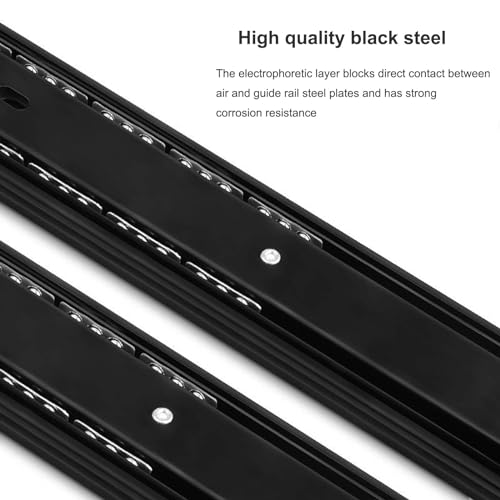 Drawer Slides 1 Pair 20 Inch Side Mount Ball Bearing Full Extension S970