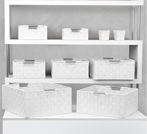 Set of 9 Beige Storage Baskets P98006