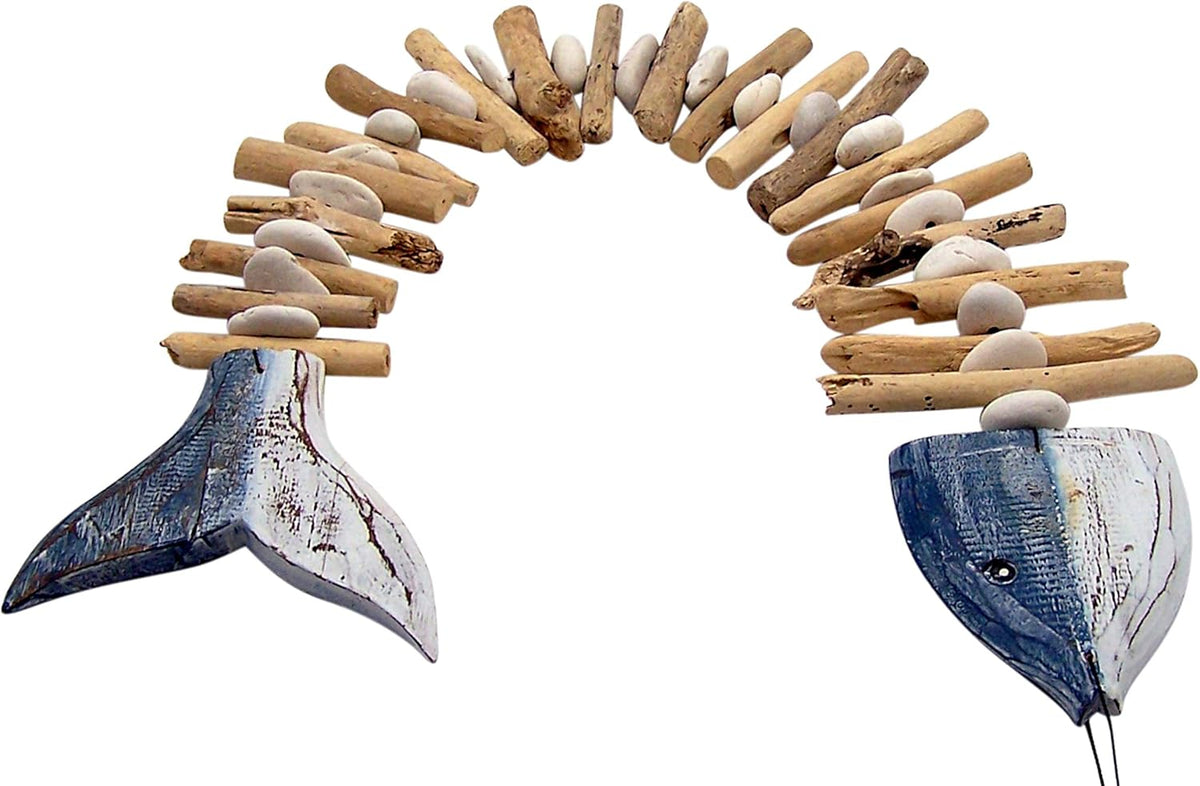 Wooden Fish Bone Wall Art 43 Inches V210