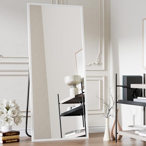 Black 65"x24" Full Length Mirror with Aluminum Alloy Frame B478