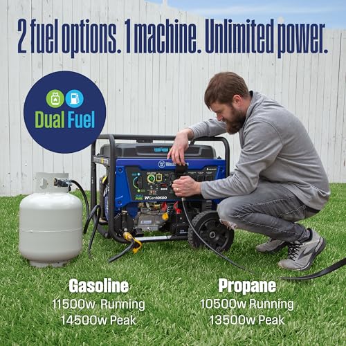 12500 Peak Watt Tri-Fuel Portable Generator W5402