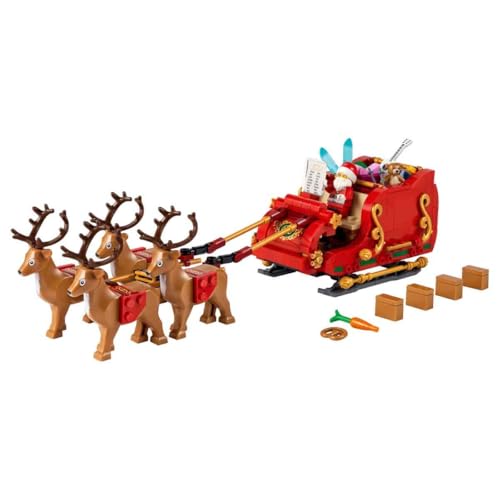 LEGO Santa's Sleigh Building Toy Set with Santa Claus Figurine & Reindeer E681