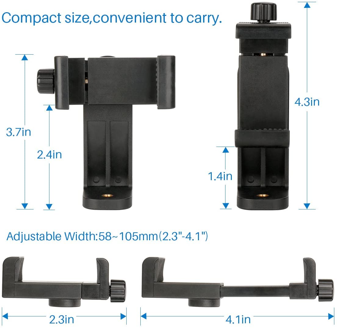 Universal Phone Tripod Mount Attachment with Wireless Shutter Remote U322
