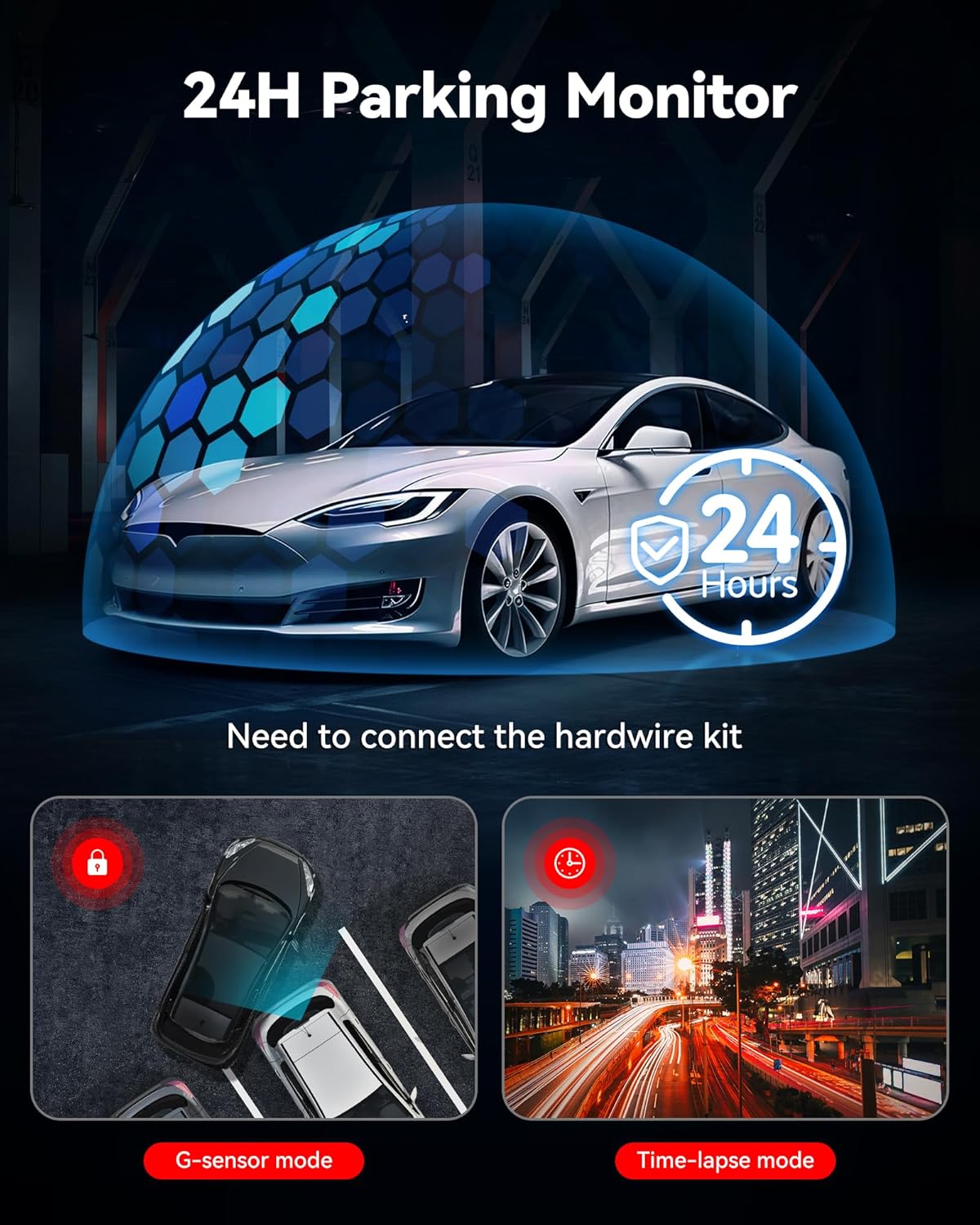 4K/2.5K Full HD Dash Cam with 32GB Card F325511