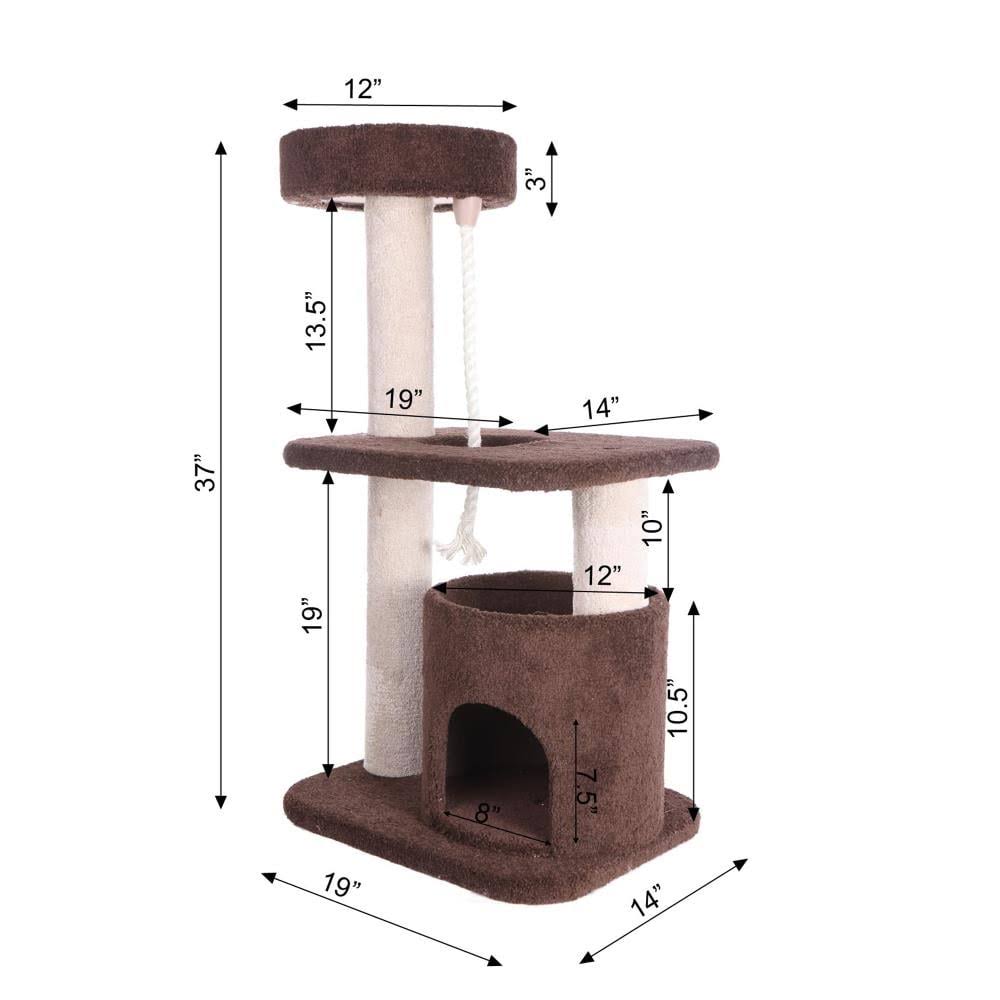 Carpeted Cat Tree D1395