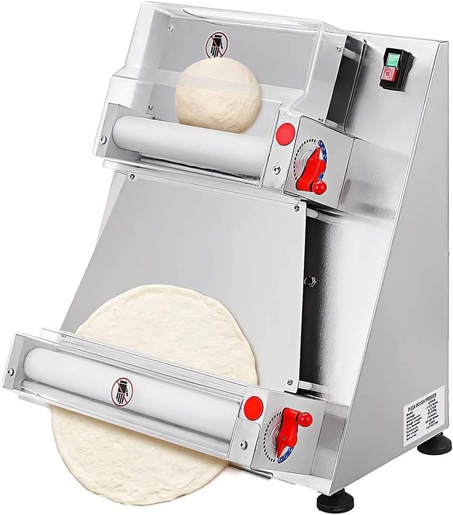 Pizza Press, Automatic Pizza Dough Roller Machine, Commercial Dough Sheeter Maker D9993