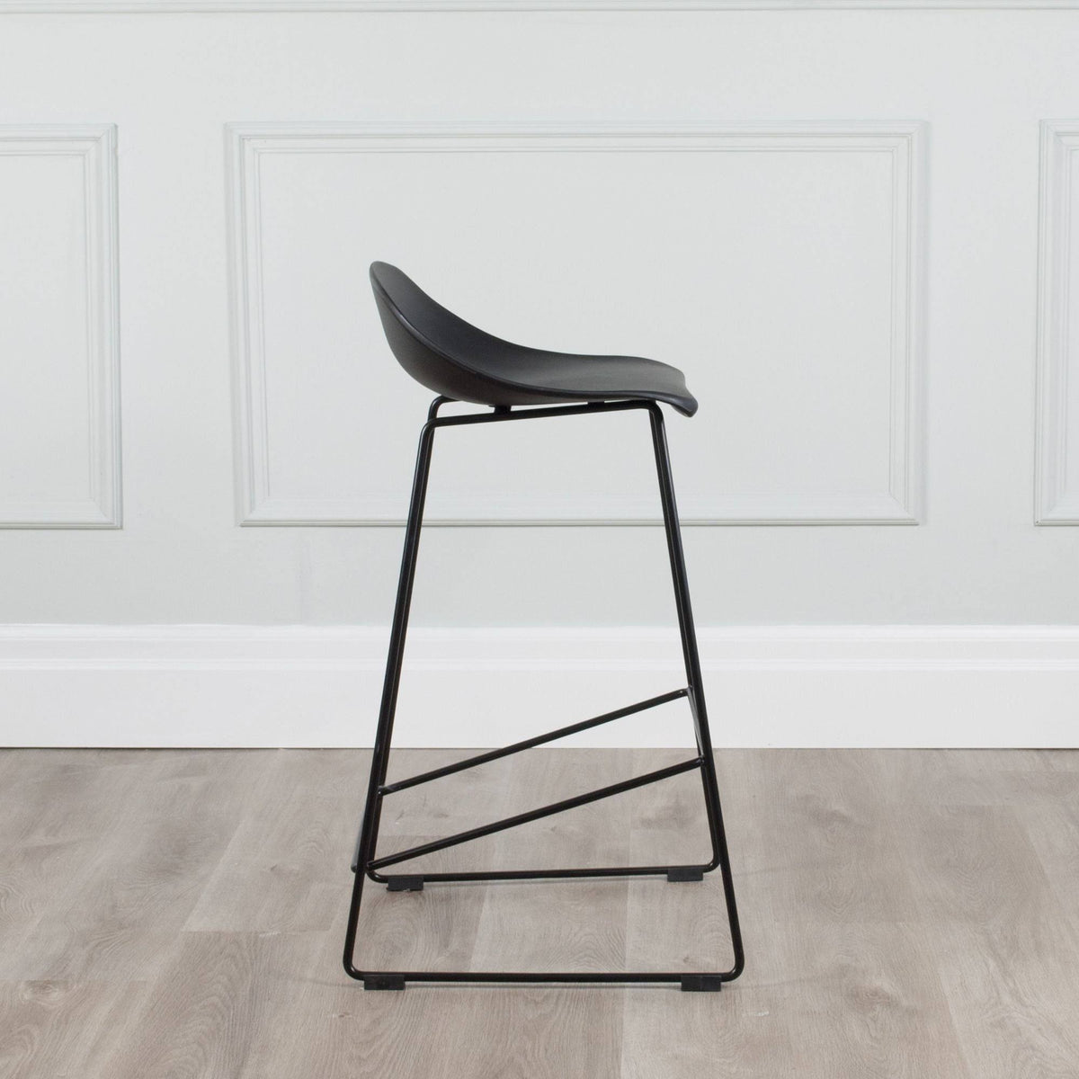 Set of 2 Plastic & Metal Sled Counter Stool X90380