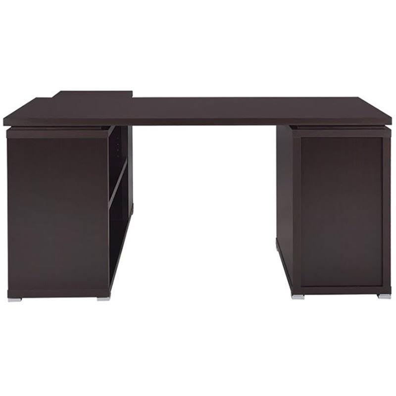 L Shaped Writing Desk in Cappuccino O202626
