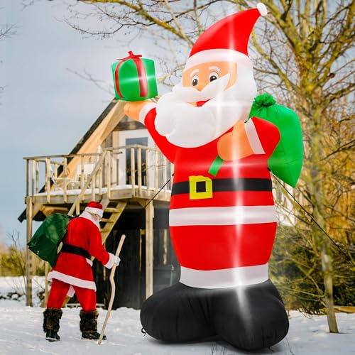15FT Inflatable Santa Claus with 8pcs LED H10577