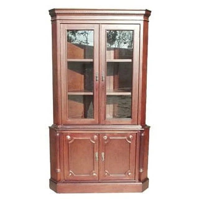 2 Door Mahogany Wood Corner Cabinet P116984