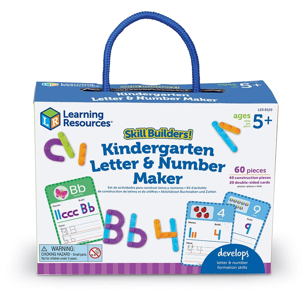 Kindergarten Letter & Number Maker - 60 Pieces Math Games R5268