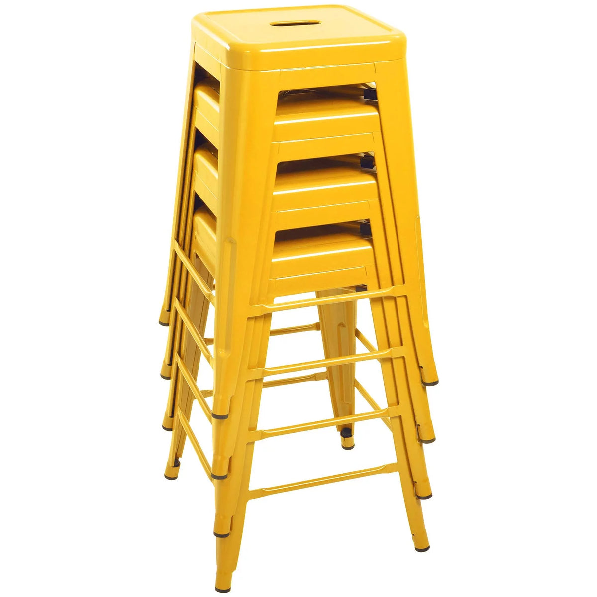 Yellow Metal Stackable Bar Stools R3289