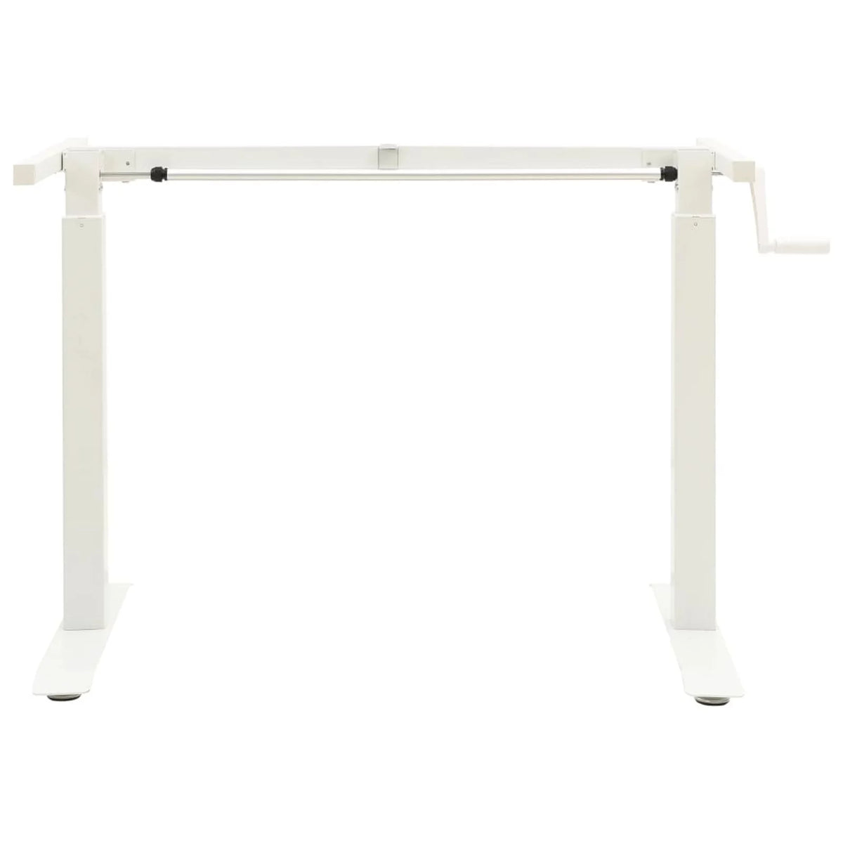 Manual Height Adjustable Standing Desk Frame White H683