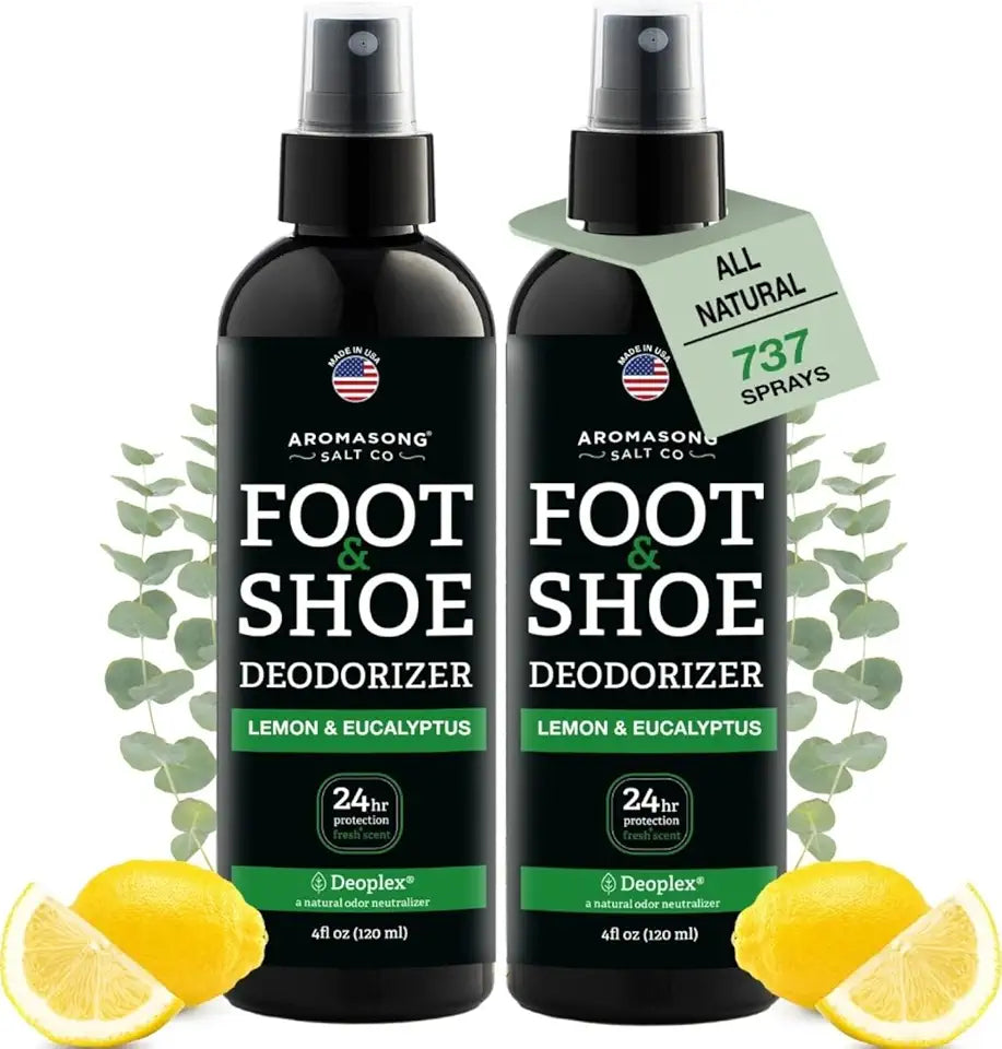 Natural Shoe Deodorizer and Foot Spray 2-Pack 4oz F263