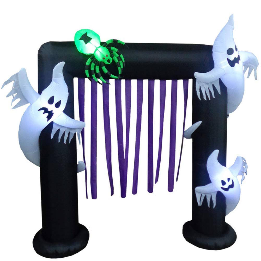 Inflatable Ghost Arch Halloween Decoration, 8 Feet Tall U35876
