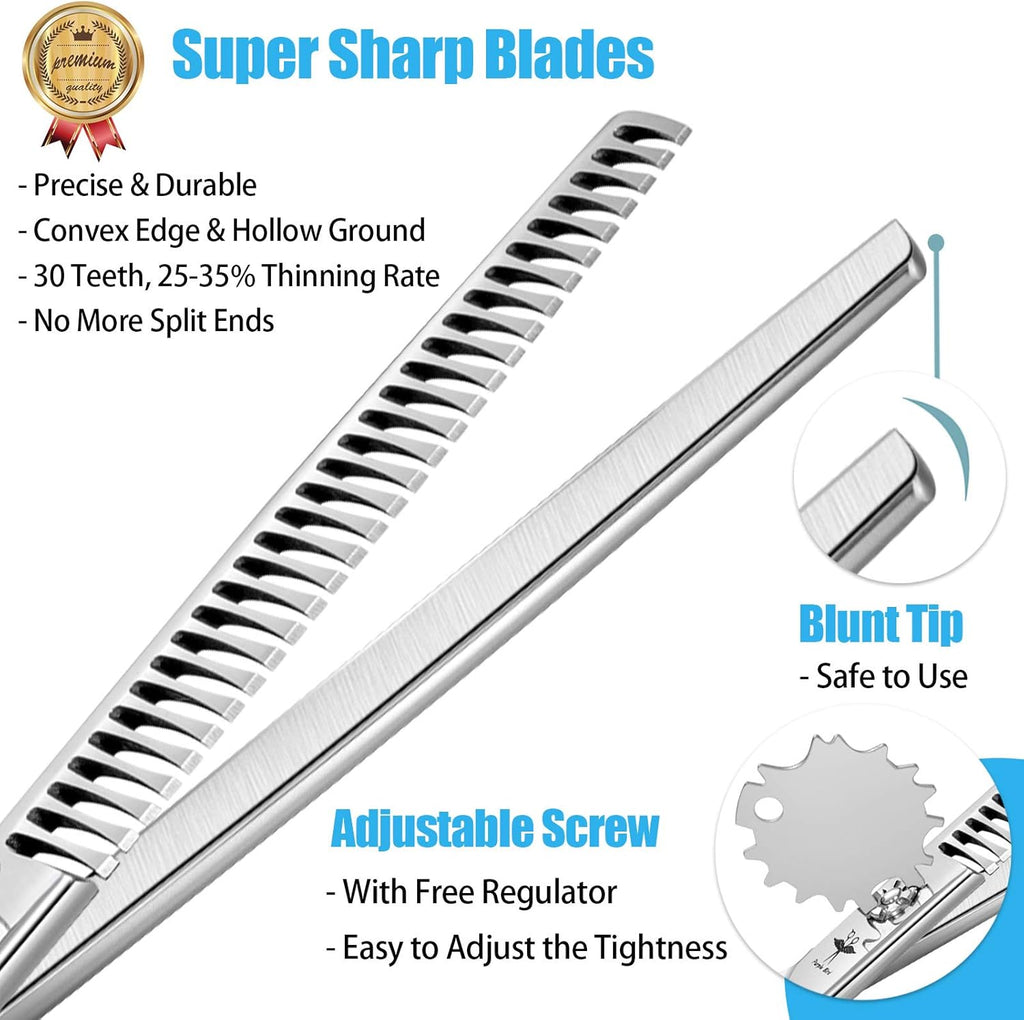 6.5 Inch Dog Grooming Scissors Japanese Stainless Steel Silver N372967