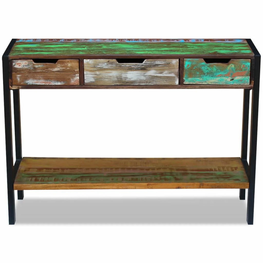 3 Drawer Solid Reclaimed Wood Sideboard W970771