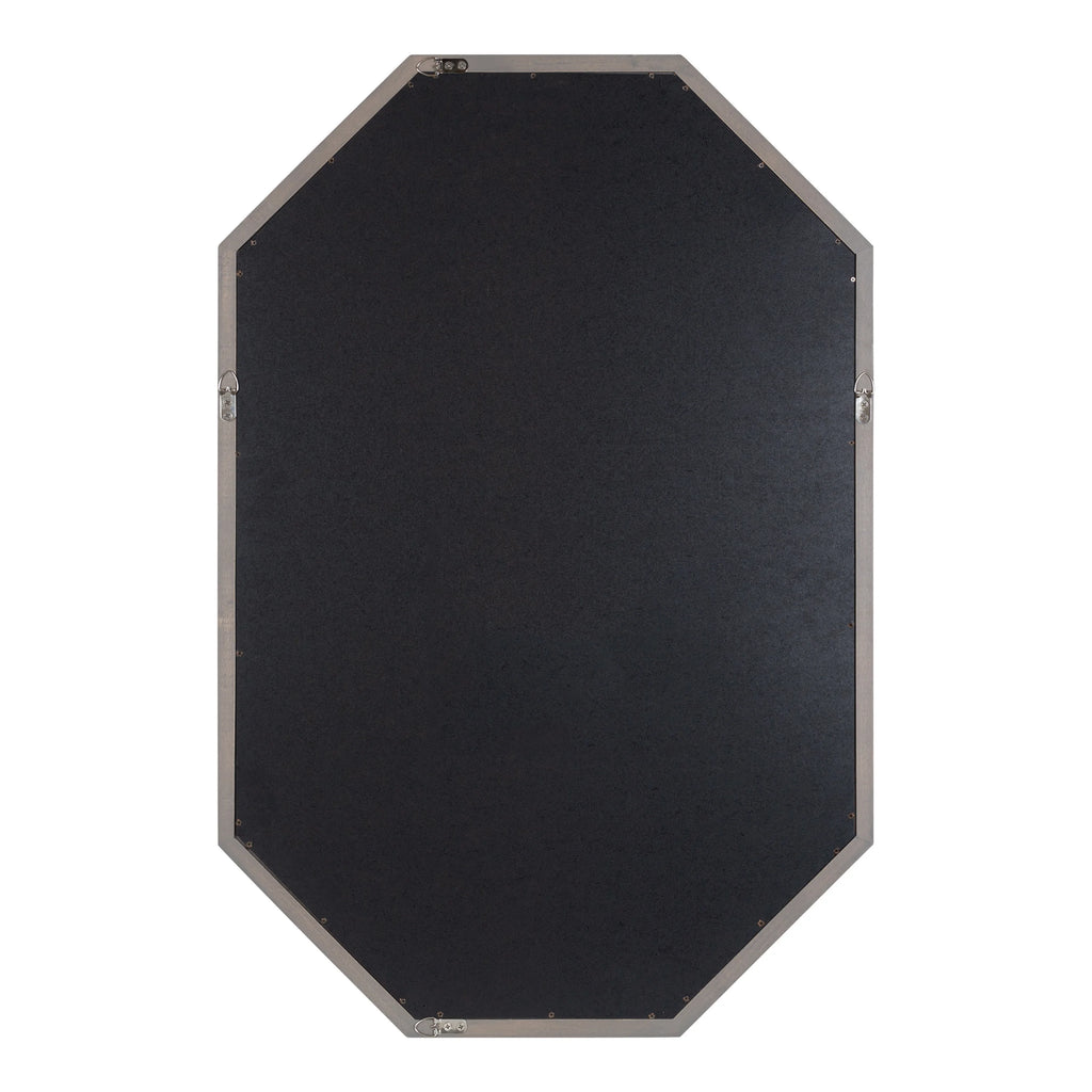 Octagon Wall Mirror, Gray 24x36 C43091