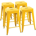 Yellow Metal Stackable Bar Stools R3289