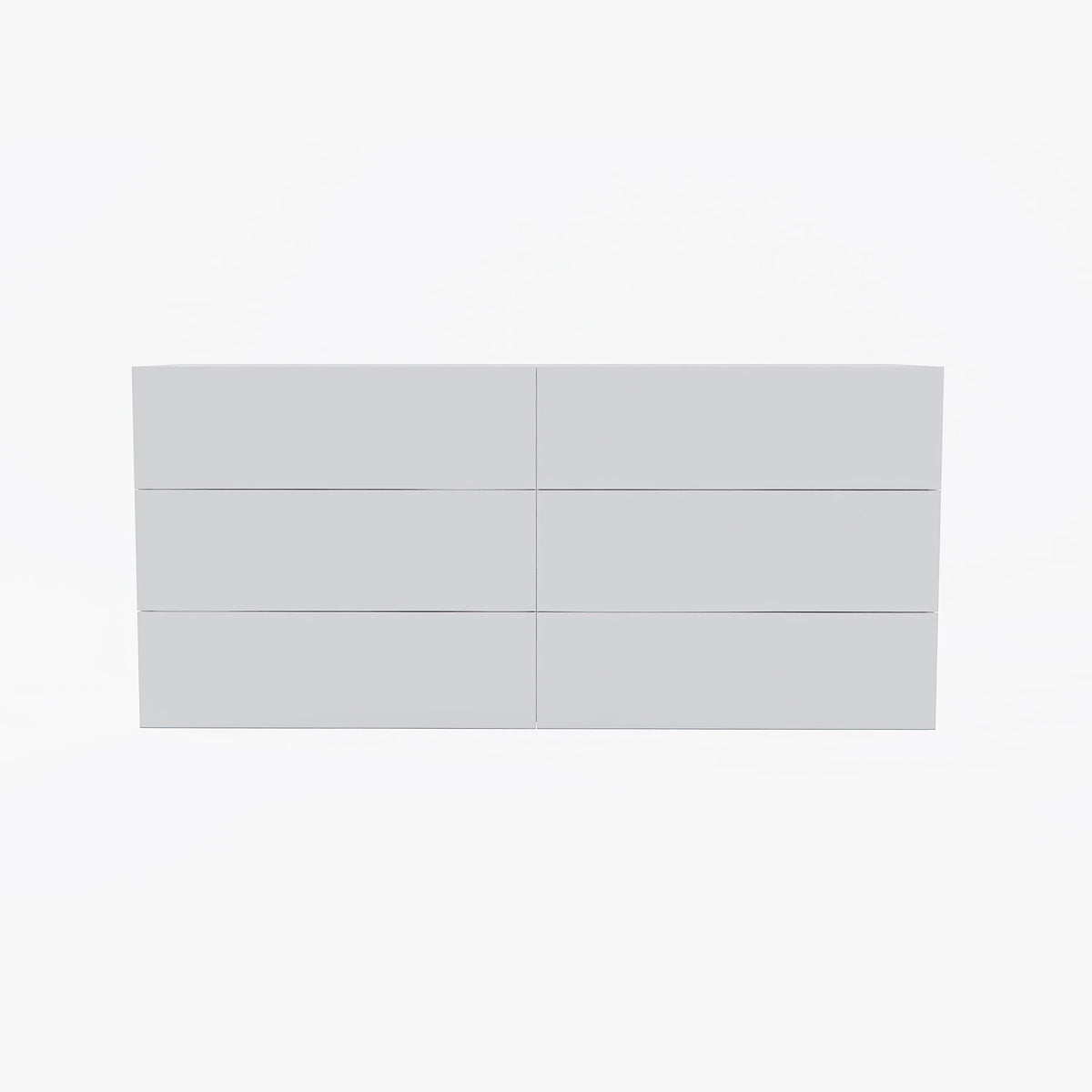 White 6 Drawer Dresser X68633