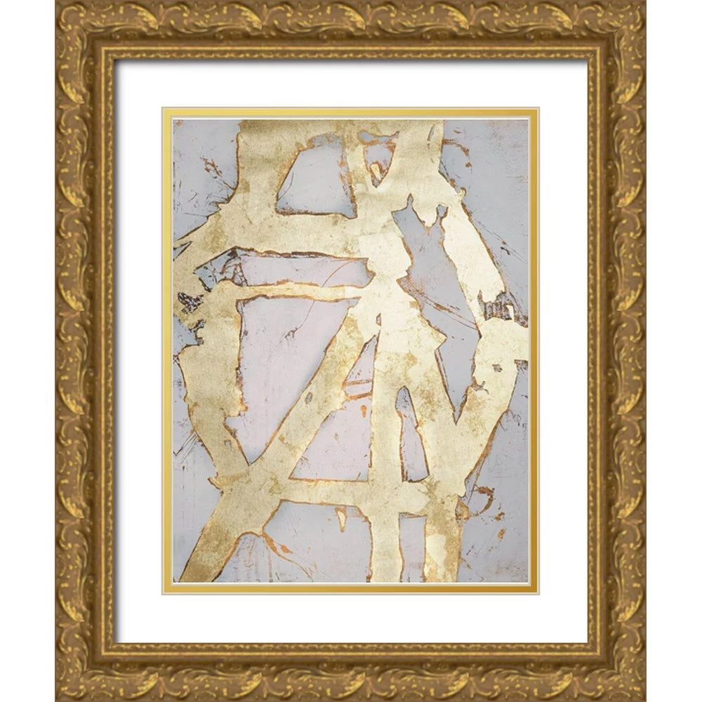 Gold Ornate Wood Framed Art Print Z816