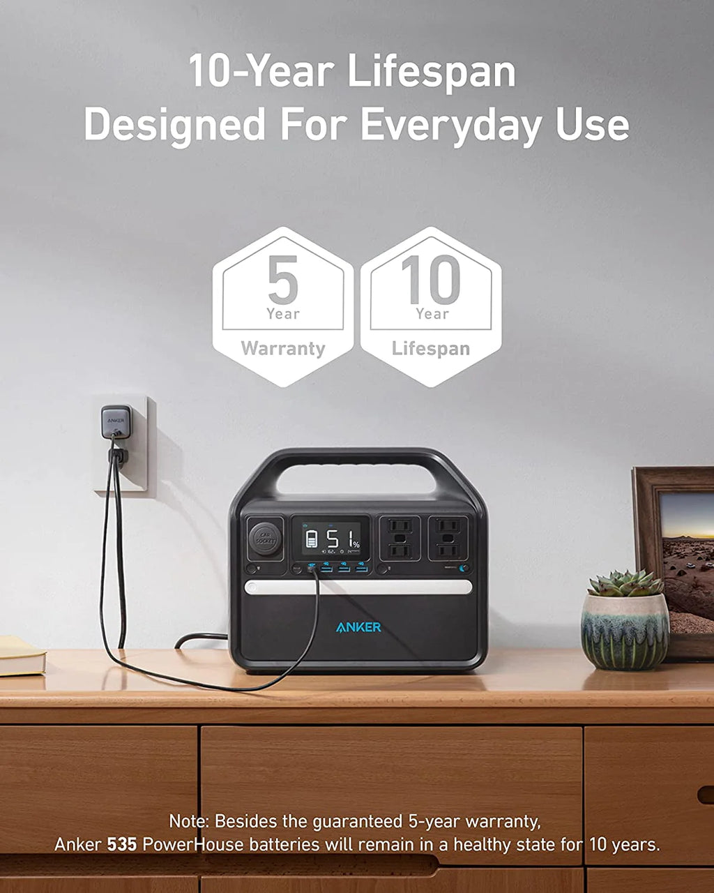 512Wh 160,000mAh LiFePO4 Solar Generator F7404
