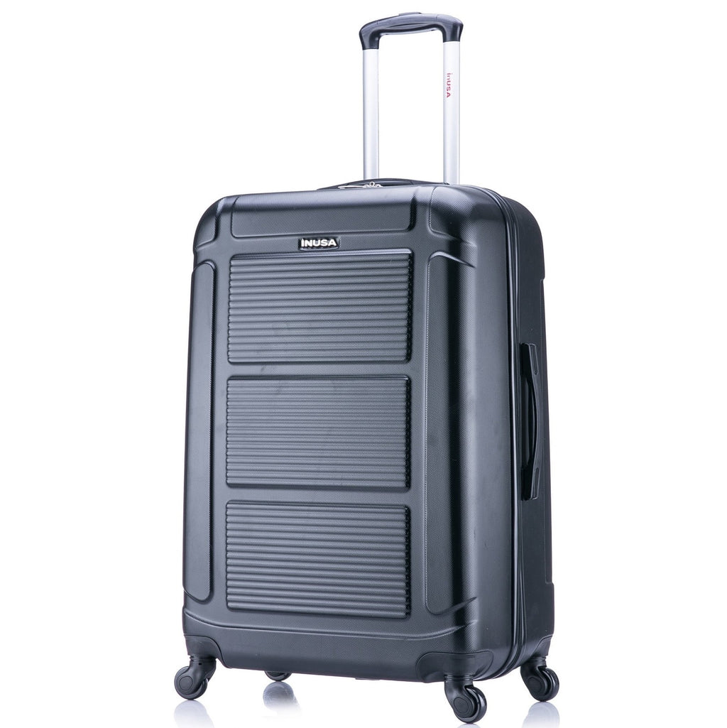 28" Hardside Lightweight Luggage with Spinner Wheels, Black E344