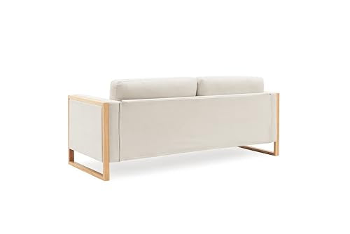 Taupe Beige Upholstered 3-Seater Sofa X309