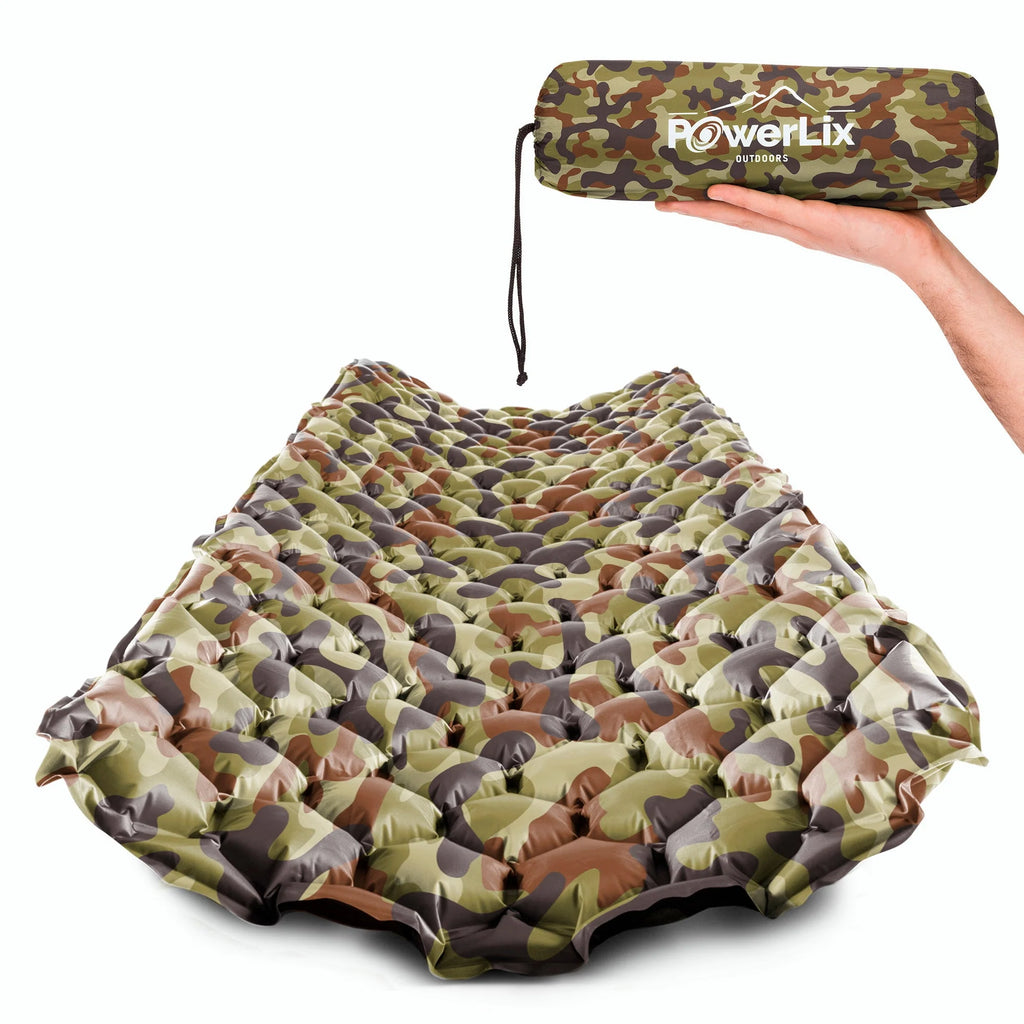 Ultralight Compact Inflatable Camping Sleeping Pad Navy Blue Z95668