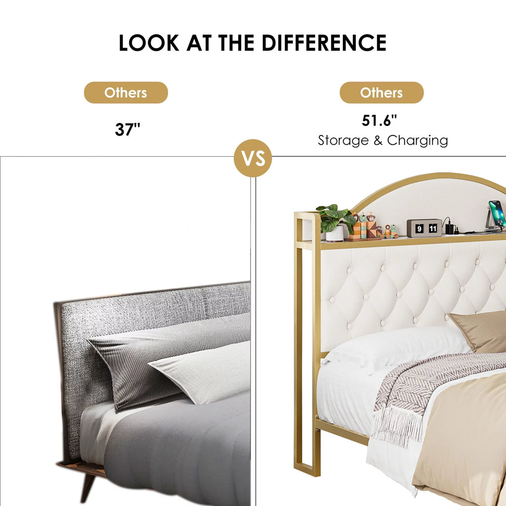 White Queen Size Storage Bed with 2 Drawers R9839