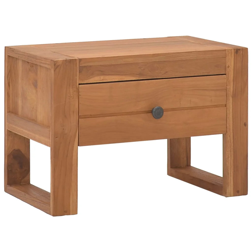 Solid Teak Wood Bedside Cabinet I26040