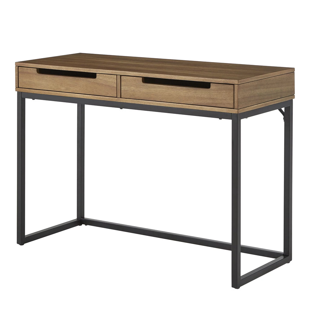 Cherry Finish 2-Drawer Desk X4694