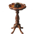 Olive Ash Scalloped Edge Accent Table S784