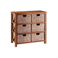 Multicolor Basket Bookcase V906682