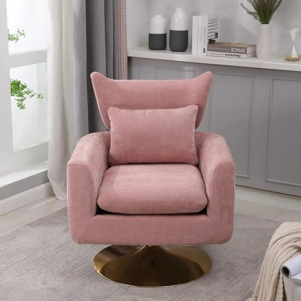 Swivel Accent Chair with Lumbar Pillow S331288