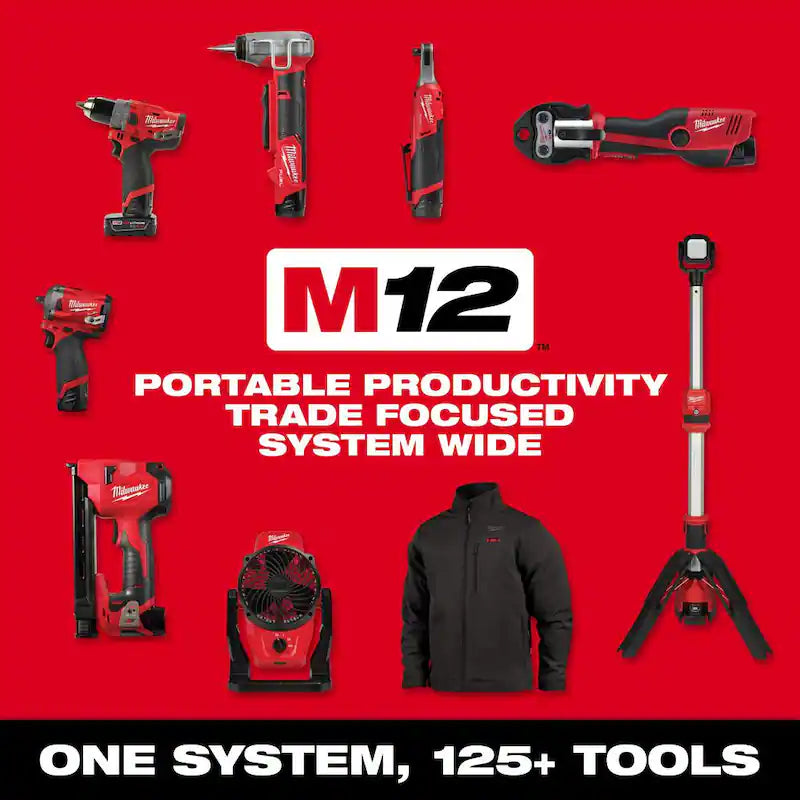 12V Lithium-Ion Brushless Cordless 3/8 in. Impact Wrench & Ratchet Kit E7763