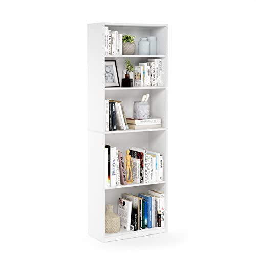 5-Shelf Black Bookcase S657972