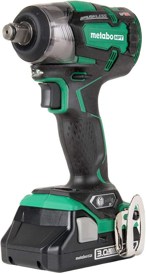 18V Cordless Brushless Impact Wrench with 2 Compact 3.0Ah Batteries R924